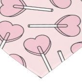 Pink Lollipops, Heart Lollipops, Lollipop Pattern ミディアムテーブルランナー (コーナー)