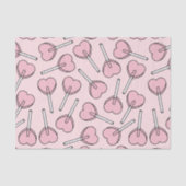 Pink Lollipops, Heart Lollipops, Lollipop Pattern 薄葉紙 (正面)