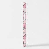 Pink Lollipops, Heart Lollipops, Lollipop Pattern iPhoneケース (左側面)