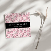 Pink Lollipops, Heart Lollipops, Lolly, Candy Shop スクエア名刺