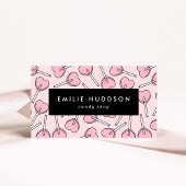 Pink Lollipops, Heart Lollipops, Lolly, Candy Shop 名刺