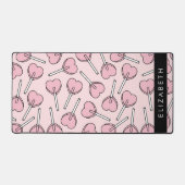 Pink Lollipops, Heart Lollipops, Lolly, Your Name デスクマット (正面)