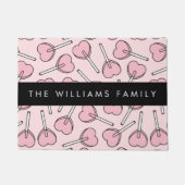 Pink Lollipops, Heart Lollipops, Lolly, Your Name ドアマット (正面)