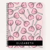 Pink Lollipops, Heart Lollipops, Lolly, Your Name ノートブック (正面)