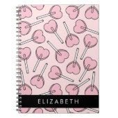Pink Lollipops, Heart Lollipops, Lolly, Your Name ノートブック (正面)
