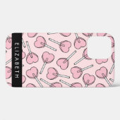 Pink Lollipops, Heart Lollipops, Lolly, Your Name Case-Mate iPhoneケース (裏面 (横))