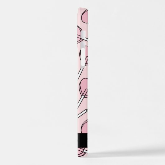 Pink Lollipops, Heart Lollipops, Lolly, Your Name iPhoneケース (左側面)