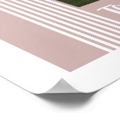 Pink Lombard Lines Arch Custom Photo Art Print ポスター (角)