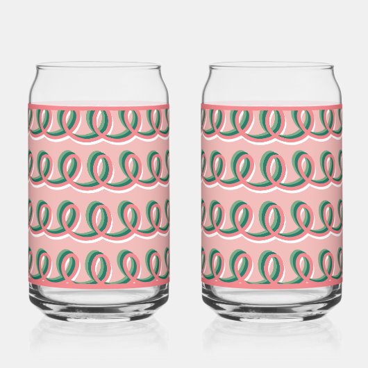 Pink Loops Soda Glass ガラス缶 (裏面)
