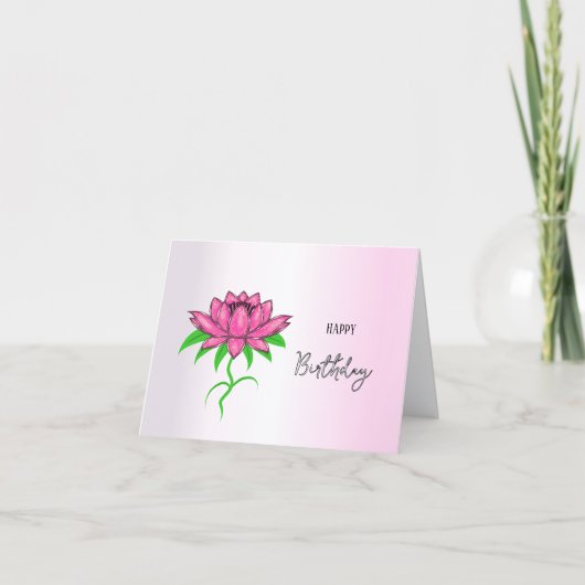 Pink lotus シーズンカード (正面)