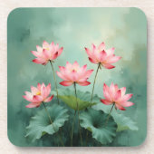 Pink Lotus Artwork  コースター (正面)