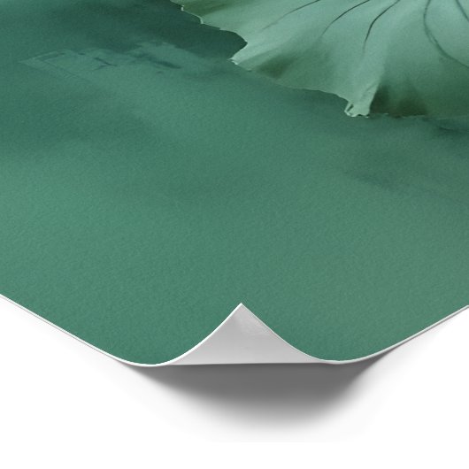 Pink Lotus Artwork ポスター (角)