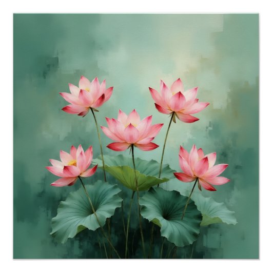 Pink Lotus Artwork  ポスター (正面)