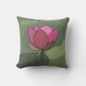 Pink Lotus Flower  クッション (正面)