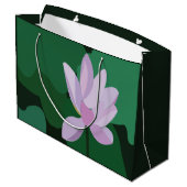 Pink Lotus Flower ラージペーパーバッグ (裏面アングル)