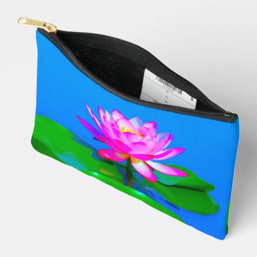 Pink Lotus Pouch アクセサリーポーチ (見開き)