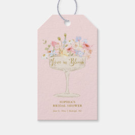 Pink Love in Bloom Bridal Shower Thank You ギフトタグ