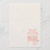 Pink Love in Bloom Flower Market Bridal Shower 招待状 (裏面)