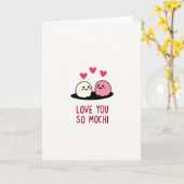 Pink Love You So Mochi Card カード (黄色い花)