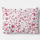  Pink Lovely Hearts Pattern  アクセサリーポーチ (裏面)