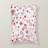  Pink Lovely Hearts Pattern  アクセントクッション (正面(垂直))