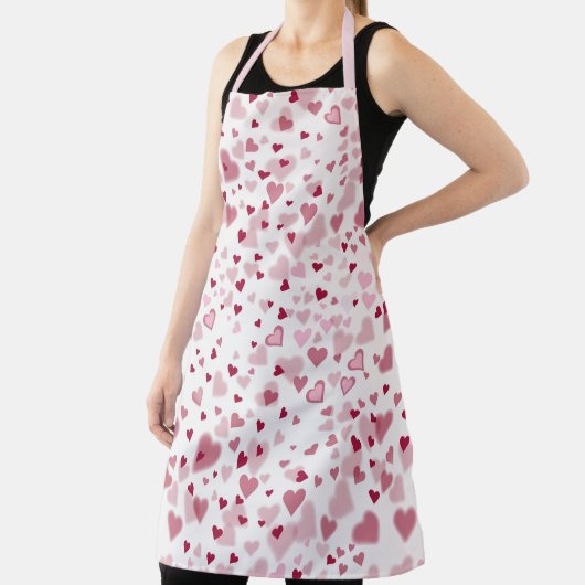  Pink Lovely Hearts Pattern  エプロン (インサイチュ)