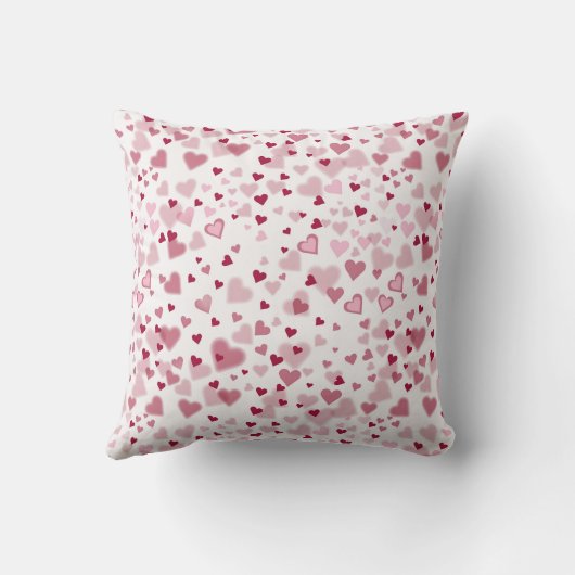  Pink Lovely Hearts Pattern  クッション (裏面)