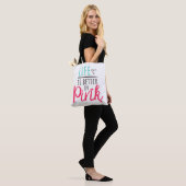 Pink lustiger Spruch für Prinzessinnen Tasche トートバッグ (モデル)