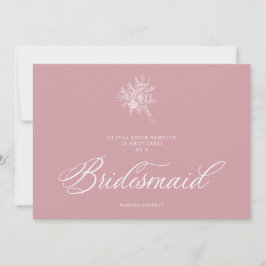 Pink Luxury Minimalist Wedding Bouquet Bridesmaid