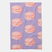 Pink Macaroons キッチンタオル (縦)