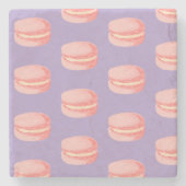 Pink Macaroons ストーンコースター (正面)