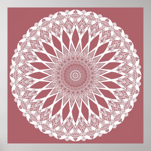 Pink Madder Tristyns Mandala ポスター (正面)