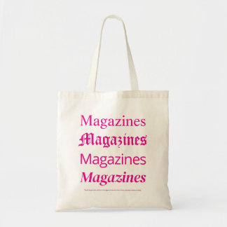 Pink Magazines Tote Bag, Trendy Fashion Tote Bag トートバッグ