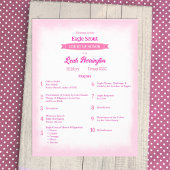 Pink & Magenta Eagle Court of Honor Program チラシ