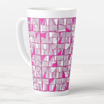 Pink & Magenta Geometric Block Pattern 