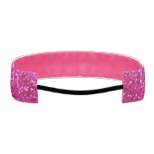 Pink Magenta Glitter アスレチックヘッドバンド (裏面)