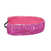 Pink Magenta Glitter アスレチックヘッドバンド (左)