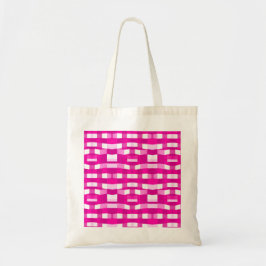 Pink Magenta Modern Geometric Block Art トートバッグ