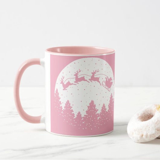 Pink Magic Christmas マグカップ (ドーナツ)