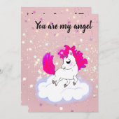 Pink Magical and funny little pony 招待状 (正面/裏面)