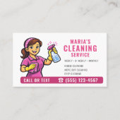 Pink Maid House Cleaning Service 名刺 (正面)