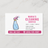 Pink Maid House Cleaning Service 名刺 (正面)
