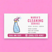 Pink Maid House Cleaning Service 名刺