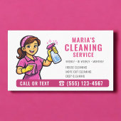Pink Maid House Cleaning Service 名刺