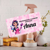 Pink Maid Janitorial Cleaning Service 名札