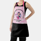 Pink Maid Janitorial Lady House Cleaning Service エプロン (インサイチュ)