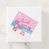 Pink Malibu Beach Palm Birthday フェイバータグ (インサイチュ)