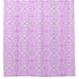 Pink Mandala Lace Shower Curtain シャワーカーテン