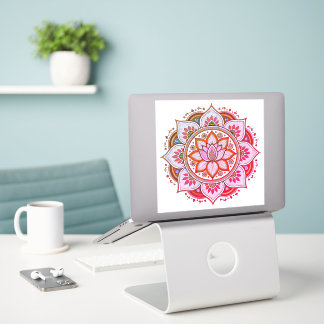 Pink mandala vinyl sticker シール