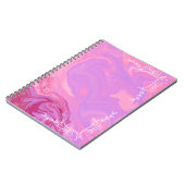 Pink Marble Aesthetic Notebook ノートブック (左側)